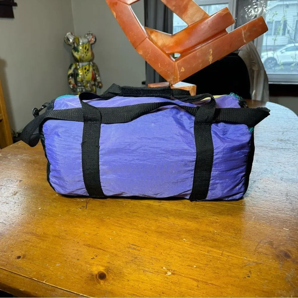 Vintage Bugle Boy Two Tone Duffle Bag